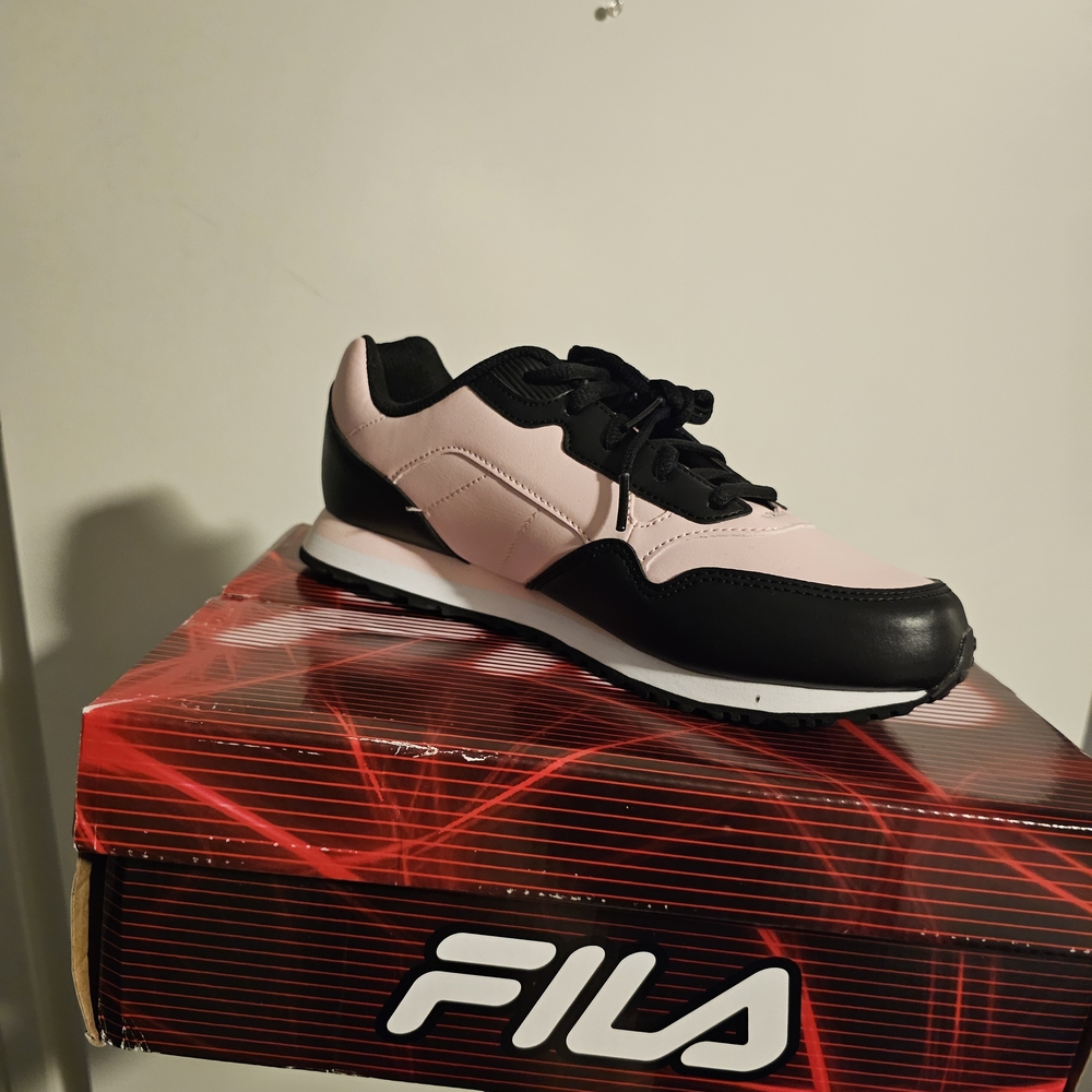 Fila Black and Pink Sneakers